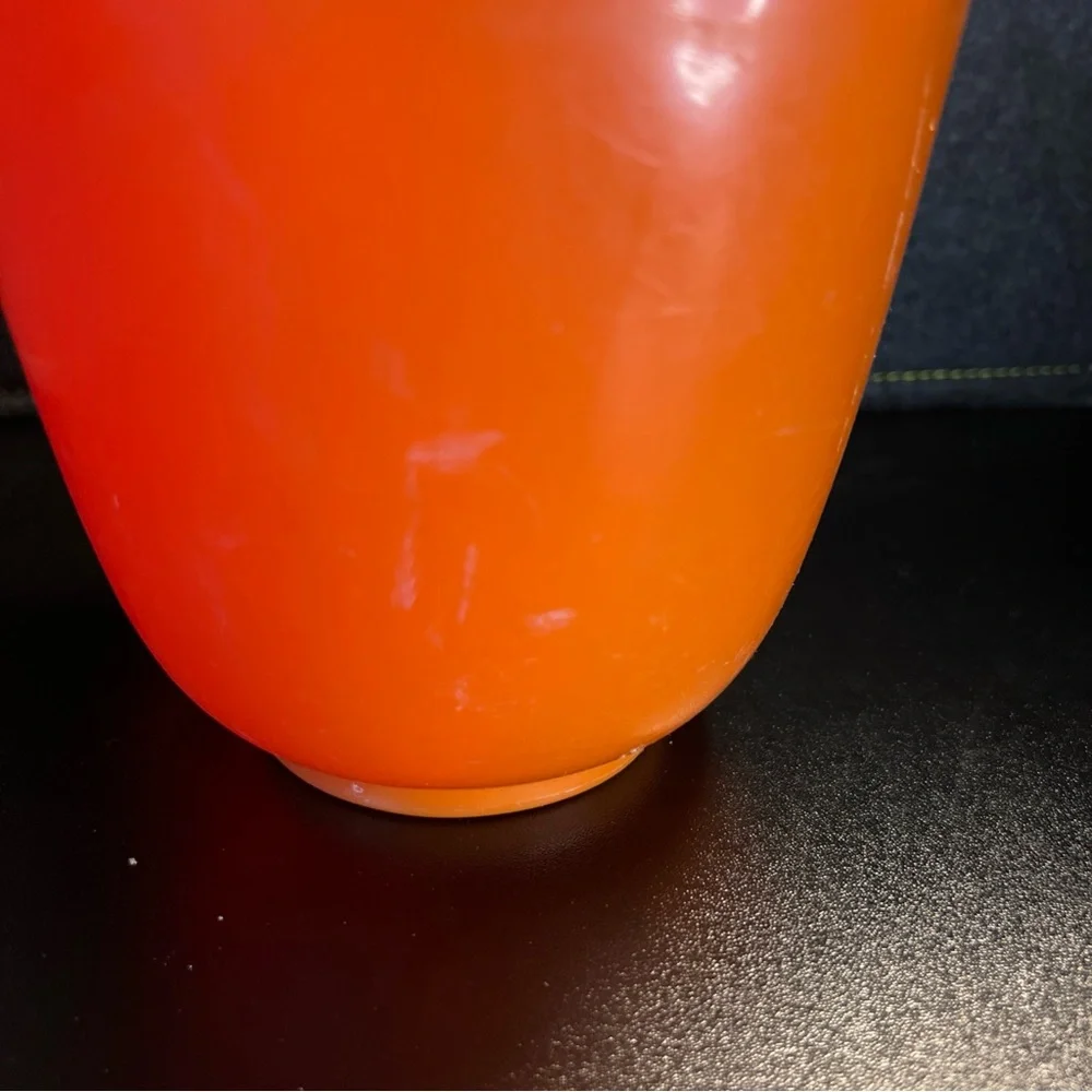 Vtg Rubbermaid 1.5‎ Quart 6 Cup Orange Grip N Mix Batter Bowl Measuring Cup 2661